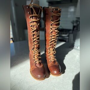 FREEBIRD GRANNY STYLE Lace up tall boot